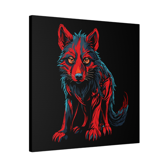 Wolf Pup Icon Canvas