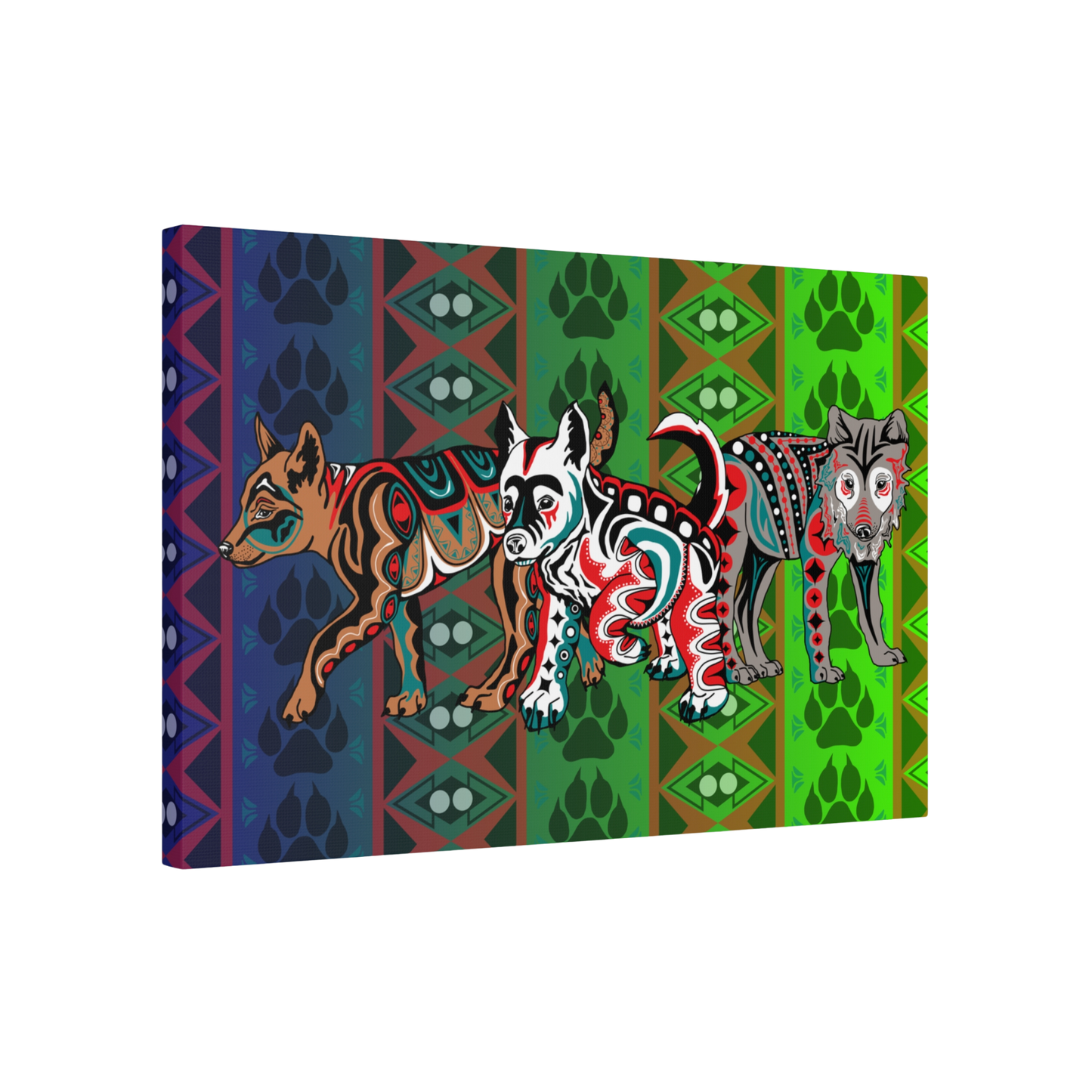 Wolf Pups Canvas