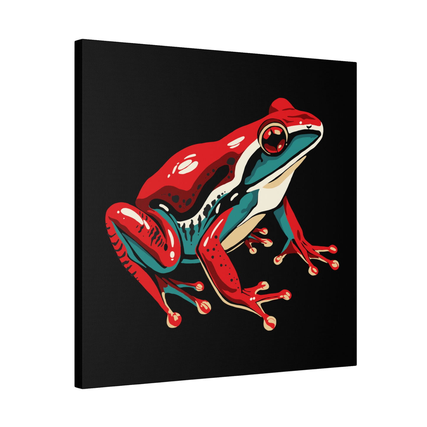 Wood Frog Icon Canvas